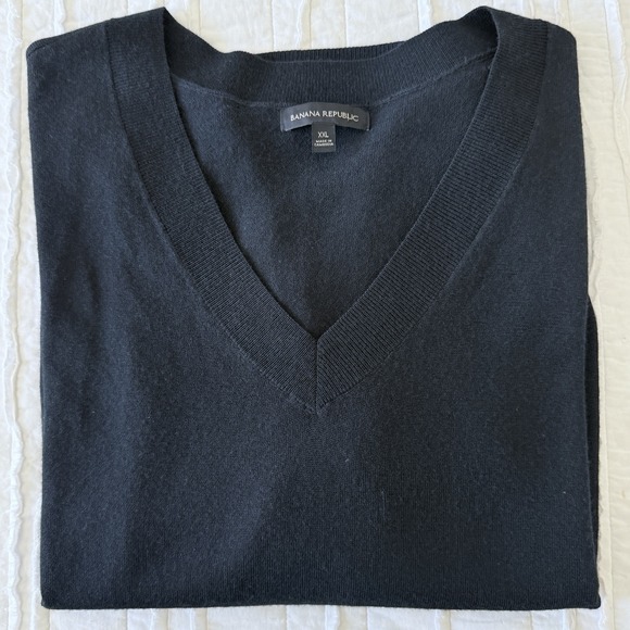 Banana Republic Sweaters - Banana Republic Merino Wool Womens Sweater Black Base Layer Career Xxl